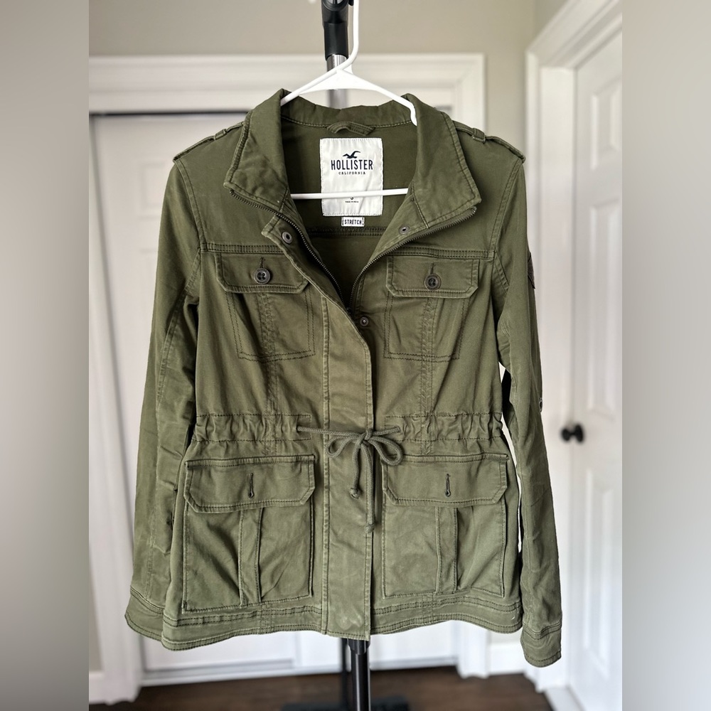 Hollister army green jacket